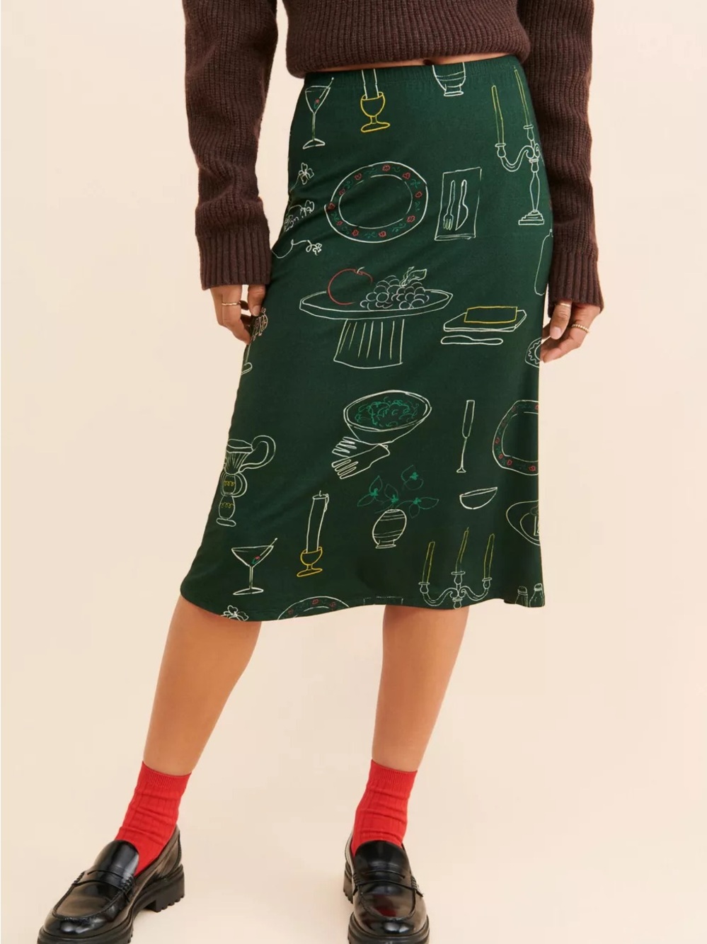 Lisa Says Gah Lauren Midi Skirt